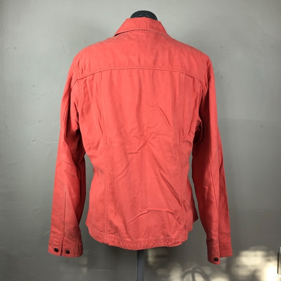 L.L.Bean Hidden Pocket Coral Soft Denim Jacket - Picture 3 of 6